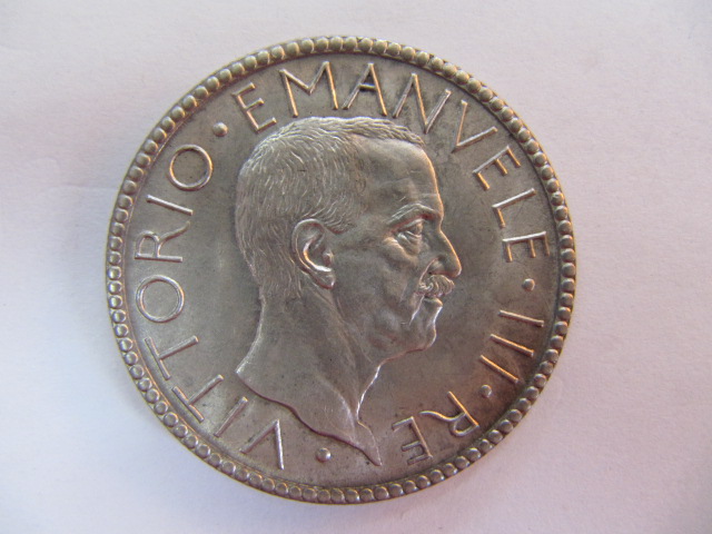 1927年　イタリア銀貨