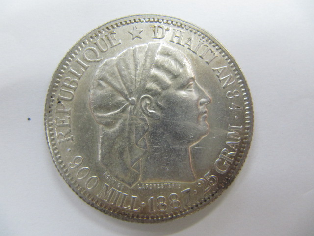 1887年　ハイチ銀貨