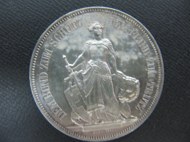 1885年　スイス銀貨