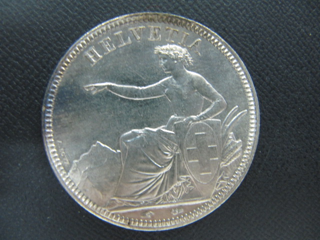 1851年　スイス銀貨